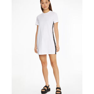 Calvin Klein dámské bílé šaty - S (YAF)